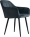 Eetkamerstoel Praia Velvet Charcoal - Set van 2