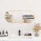 vidaXL - Wandspiegel - met - LED's - ovaal - 35x80 - cm - glas