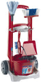 Klein Toys Vileda - schoonmaaktrolley - incl. vloerwisser emmer bezem stoffer en blik - rood blauw