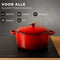 Castex Elegance Royal - Gietijzeren Braadpan 28 cm - 6,4L - Rood