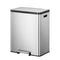 EKO Ecocasa II - Pedaalemmer - 2x30 liter - Mat RVS