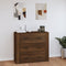 vidaXL - Dressoir - 80x33x70 - cm - bewerkt - hout - bruin - eikenkleur