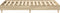 vidaXL - Bedframe - zonder - matras - 135x190cm - spaanplaat - sonoma - eikenkleurig
