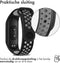 iMoshion Bandje Geschikt voor Xiaomi Mi Band 3 / 4 - iMoshion Siliconen sport band met inkliksysteem ronde drukknoop - Zwart