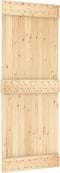vidaXL - Schuifdeur - met - beslag - 80x210 - cm - massief - grenenhout