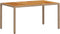 Tuintafel 150x90x75 cm poly rattan en massief acaciahout beige