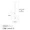 Hanglamp Domino Glas Goud 3-Lichts