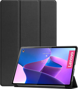 imoshion Tablet Hoes - Geschikt voor Lenovo Tab P12 Pro - Trifold Bookcase - Zwart