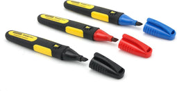 STANLEY FatMax Markeerstift - Set van 3 - Water- en oliebestendig - Rood/Zwart/Blauw (x3)