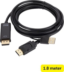 Garpex® HDMI naar DisplayPort Kabel - 4K Ultra HD 60Hz - 1.8 meter