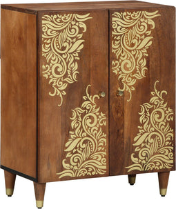 vidaXL - Dressoir - 60x33x75 - cm - Massief - Mango - Hout