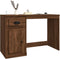 vidaXL - Bureau - met - lade - 115x50x75 - cm - bewerkt - hout - bruin - eikenkleur