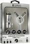 SUBBLIM SUB-CHG-4CC001 - Universele USB-Autolader 2xUSB 2.4A + Kabel 3 in 1 - Zilver