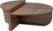 Dimehouse Orin - Salontafel Rond 85 cm - 100% Melamine - Naturel Walnoot