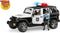 Bruder 02526 Jeep Wrangler Unlimited Rubicon Politieauto met Licht en Geluid 1:16