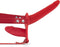 Fetish Tentation - Strap on - Dubbel - Rood - 15.5 x 3cm en 8.7 x 2.9cm