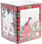 Kopje voor infusions DKD Home Decor Fågel Porselein Rood Groen (380 ml) (2 Stuks)