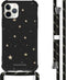 iMoshion iPhone 11 Pro - Hoesje met Koord - Verstelbaar Koord - Goud / Zwart / Stars Gold