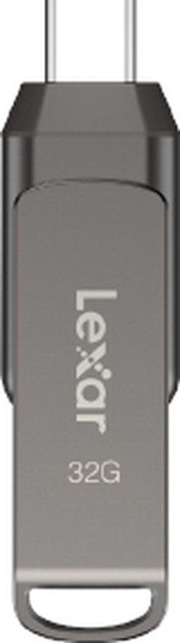 Lexar JumpDrive D400 - USB 3.1 Type-C - 32GB - Grijs