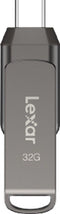 Lexar JumpDrive D400 - USB 3.1 Type-C - 32GB - Grijs