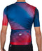 Sportful Rocket - Fietsshirt Heren - Aansluitend met rits - Blauw Rood - Maat 3XL