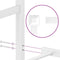vidaXL - Bedframe - met - hoofdbord - metaal - wit - 150x200 - cm