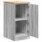 vidaXL - Garagekast - 40x51x85 - cm - massief - grenenhout - grijs - sonoma