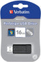 Verbatim Store 'n' Go PinStripe - USB Stick - 16GB - Zwart
