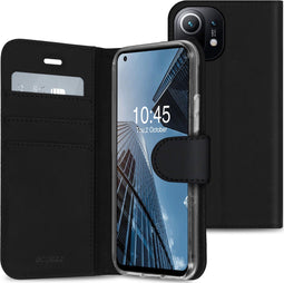 Accezz Xiaomi Mi 11 - Wallet Softcase Bookcase - 3 pashouders - Zwart
