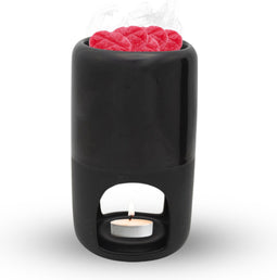 Scentchips® Shiny Duo - Waxbrander - Geurbrander - Oliebrander - Wax Melts Brander - Aromabrander - Ook Geschikt Voor Essentiële Oliën - Geurolie - Waxmelts - Zwart