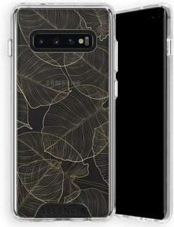 Selencia Zarya Fashion Extra Beschermende Backcover Samsung Galaxy S10 Plus - Gold Botanic