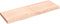 vidaXL - Tafelblad - 120x40x(2-6) - cm - onbehandeld - massief - eikenhout