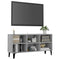 Tv-meubel met metalen poten 103,5x30x50 cm grijs sonoma eiken