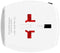 Skross 60572 - Reisstekker - Ingang Euro/Australië/China/UK/VS/Japan - USB Type-C/A - Wit