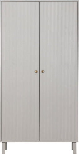 WOOOD Madu Garderobekast - Grenen - Wolkengrijs - 195x100x53