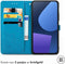 imoshion Hoesje Geschikt voor Fairphone 5 Hoesje Met Pasjeshouder - imoshion Mandala Bookcase - Turquoise