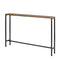 SoBuy FSB19-XL-N - Consoletafel - Smal Design Ruimtebesparend Hout/Metaal - Natuur/Zwart 120x20x80cm