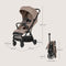 Lionelo Bess - Ultra compacte Buggy - Lichtgewicht (7,5 kg) - Automatisch inklapbaar - XXL Kap met UPF 50+ - Beige