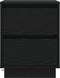 vidaXL - Nachtkastjes - met - LED-verlichting - 2 - stuks - Zwart - 39x34.5x50 - cm