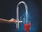 GROHE Red 3IN1 - Kokendwaterkraan - 7L boiler - C-uitloop - hard graphite geborsteld (mat antraciet)