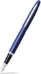 Sheaffer vulpen - VFM - zwart en neon blauw met chroom - penpunt M - schrijfkleur zwart - SF-E0940153