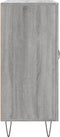 vidaXL - Dressoir - 90x34x80 - cm - bewerkt - hout - grijs - sonoma - eikenkleurig