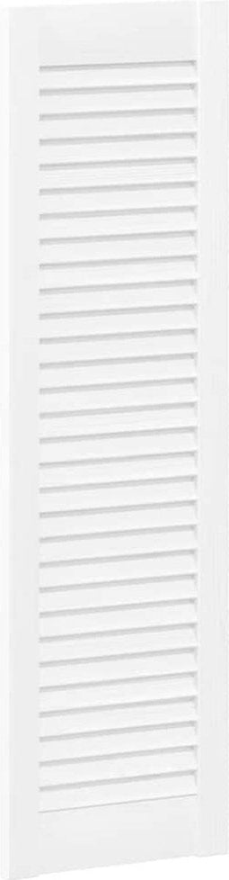 vidaXL - Kastdeuren - louvredesign - 2 - st - 99x29,5 - cm - wit