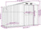 vidaXL - Tuinschuur - 277x93x179 - cm - gegalvaniseerd - staal - bruin