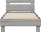 vidaXL - Bedframe - met - hoofdbord - en - LED - grijs - sonoma - eikenkleur - 75x190 - cm