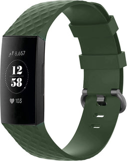imoshion Siliconen bandje - Geschikt voor Fitbit Charge 4, Charge 3 - Groen - One Size