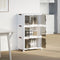 vidaXL - Opbergbox - stapelbaar - met - wielen - 3-laags - 75 - L - 64x39,5x110,5 - cm