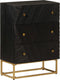 vidaXL - Ladekastje - 55x30x76 - cm - massief - mangohout - en - ijzer - zwart