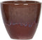 PTMD Vero Ronde Bloempot - H7 x Ø8 cm - Geglazuurd terracotta - Rood