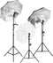 vidaXL - Fotostudioset - met - verlichtingsset - en - achtergrond